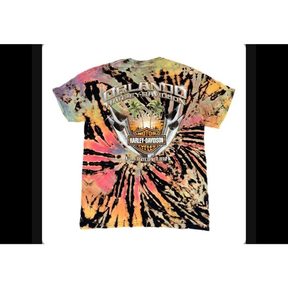 Harley Davidson Orlando Tie-Dye Tee - Picture 1 of 4